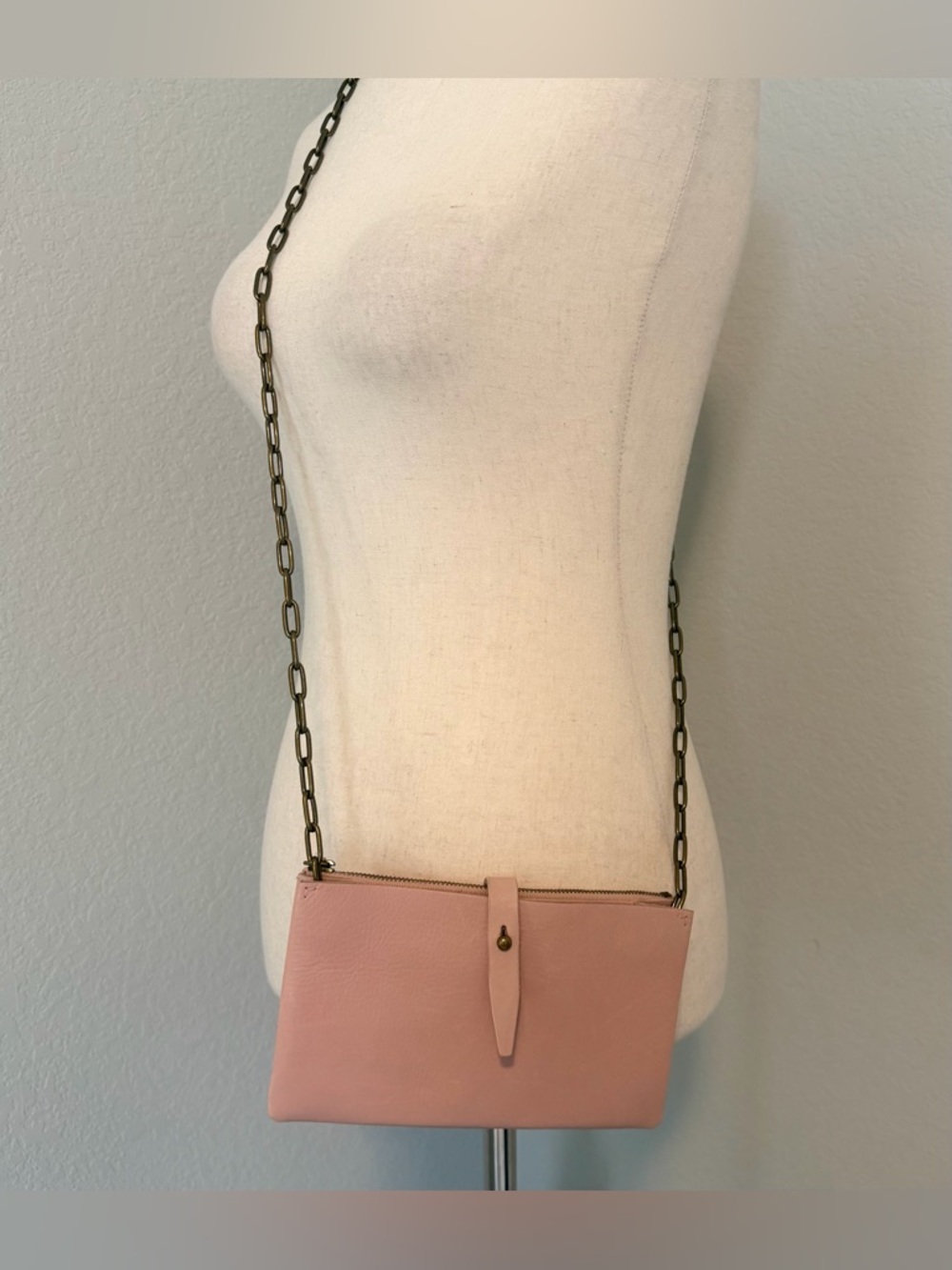 Madewell The Transport Crossbody Bag – Blush Pink Leather